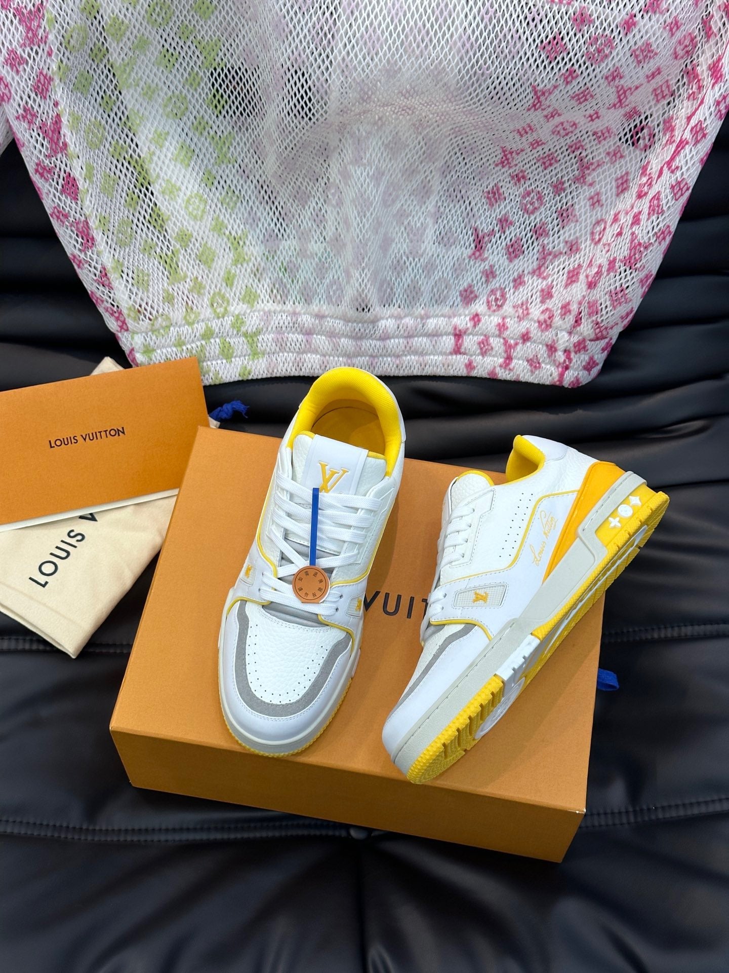 LUV Women's Yellow and White Trainer  Sneakers-097 - sneakerhillcom