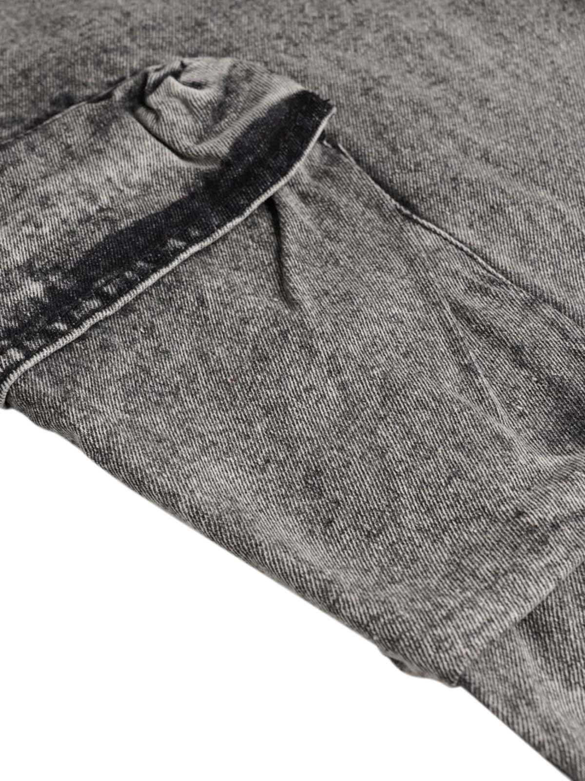 Sneakerhill Washed Multi-pocket Cargo Jeans - sneakerhillcom