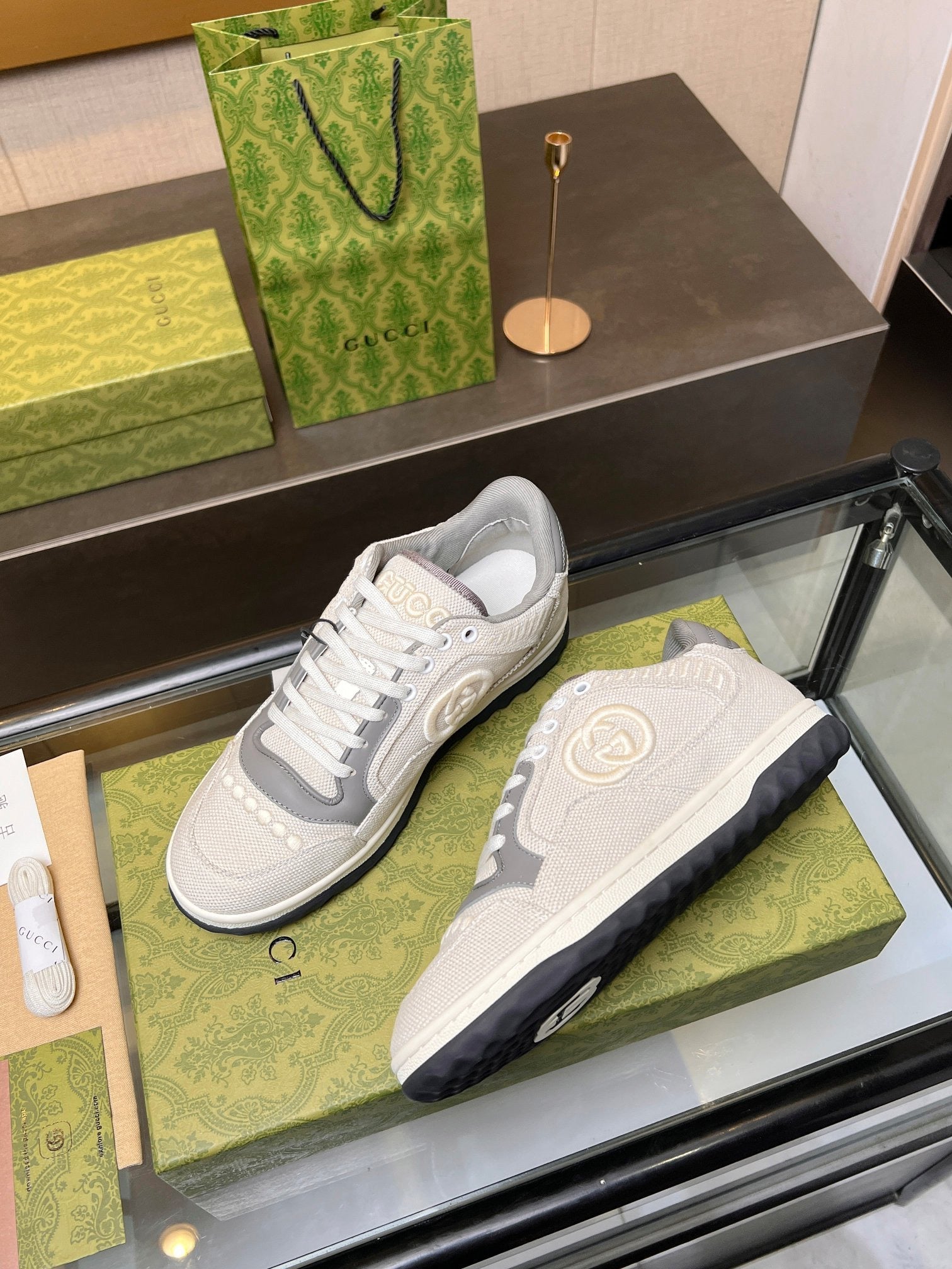 GCI Grey and White MAC80 Sneakers-040 - sneakerhillcom