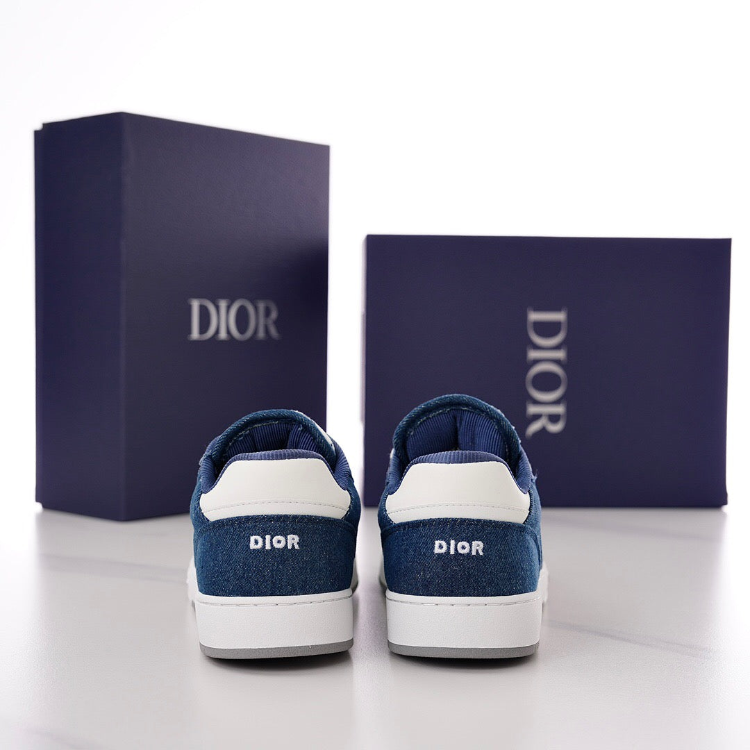 DOR B27 Low-Top Blue and White Sneakers-119 - sneakerhillcom