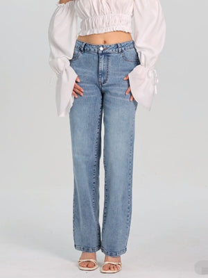 Straight Jeans with Pockets Trendsi