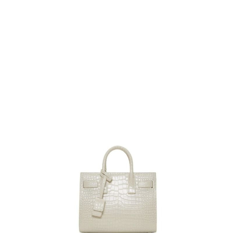 Sneakerhill - NANO CLASSIC SAC DE JOUR BAG CROC WHITE - sneakerhillcom