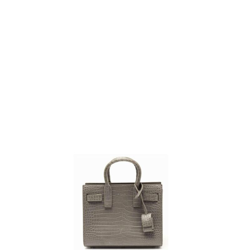 Sneakerhill - NANO CLASSIC SAC DE JOUR BAG CROC GREY - sneakerhillcom