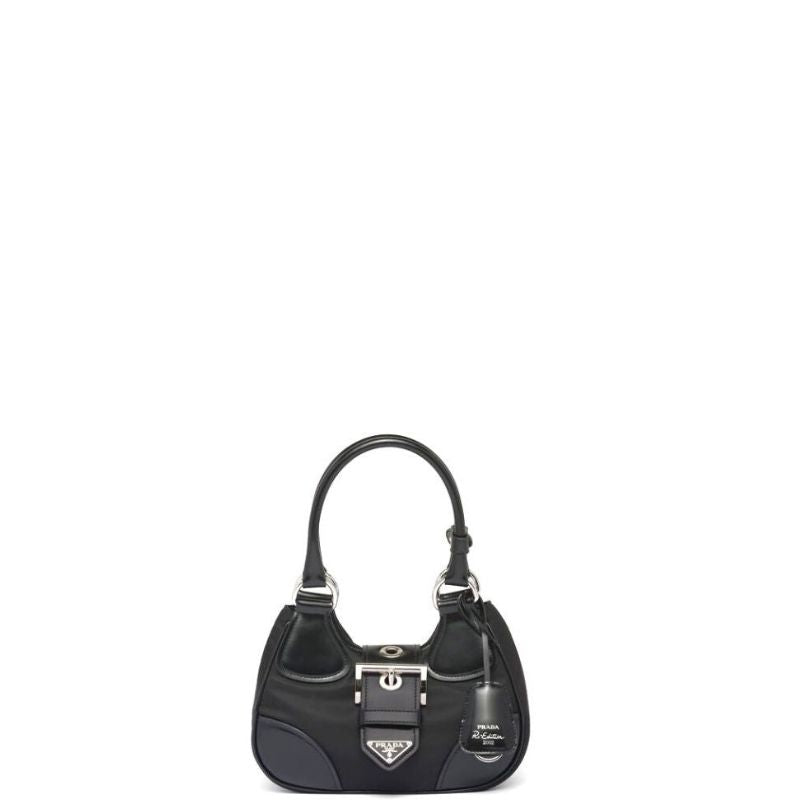 Sneakerhill - Moon Re-Nylon And Leather Bag Black - sneakerhillcom