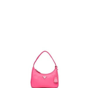 Sneakerhill - Vintage Nylon Hobo Bag Bright Pink - sneakerhillcom