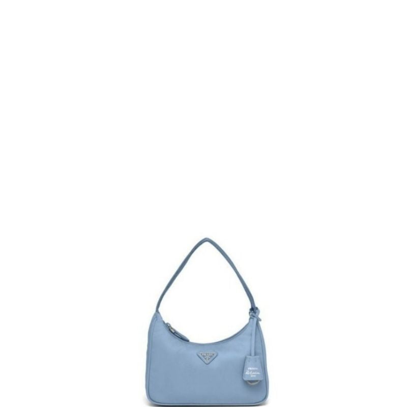 Sneakerhill - Vintage Nylon Hobo Bag Blue - sneakerhillcom