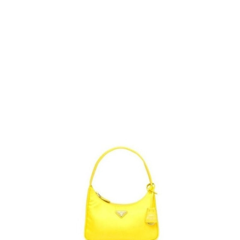 Sneakerhill - Vintage Nylon Hobo Bag Yellow - sneakerhillcom