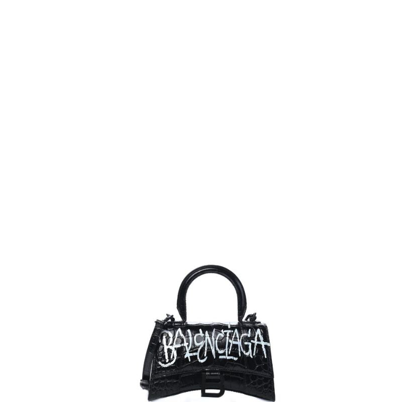 Sneakerhill - Hourglass Graffiti Bag Black - sneakerhillcom