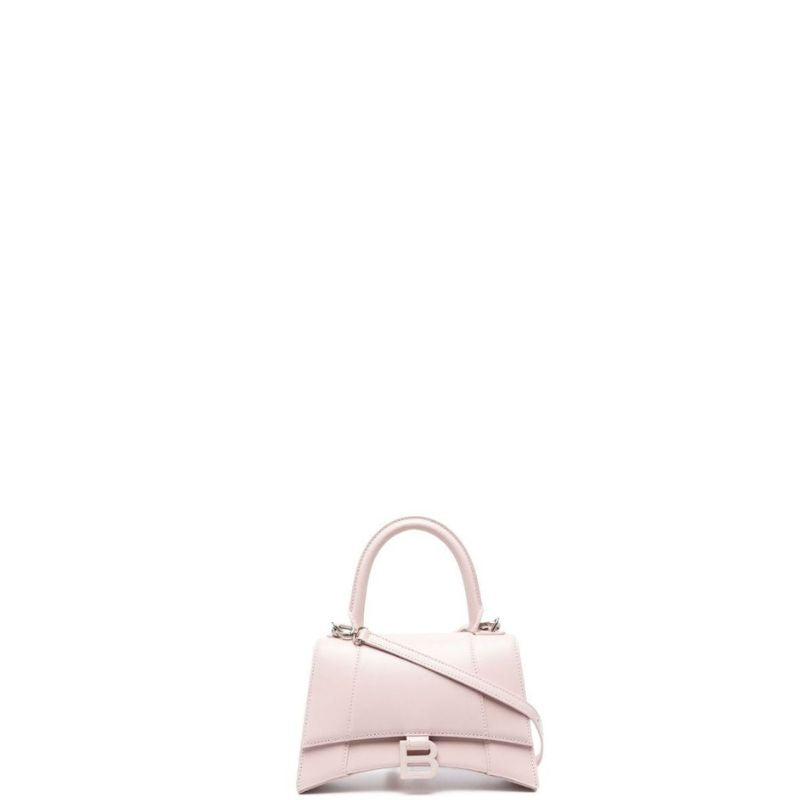 Sneakerhill - Hourglass Small Mock-croc Top-handle Bag Light Pink - sneakerhillcom