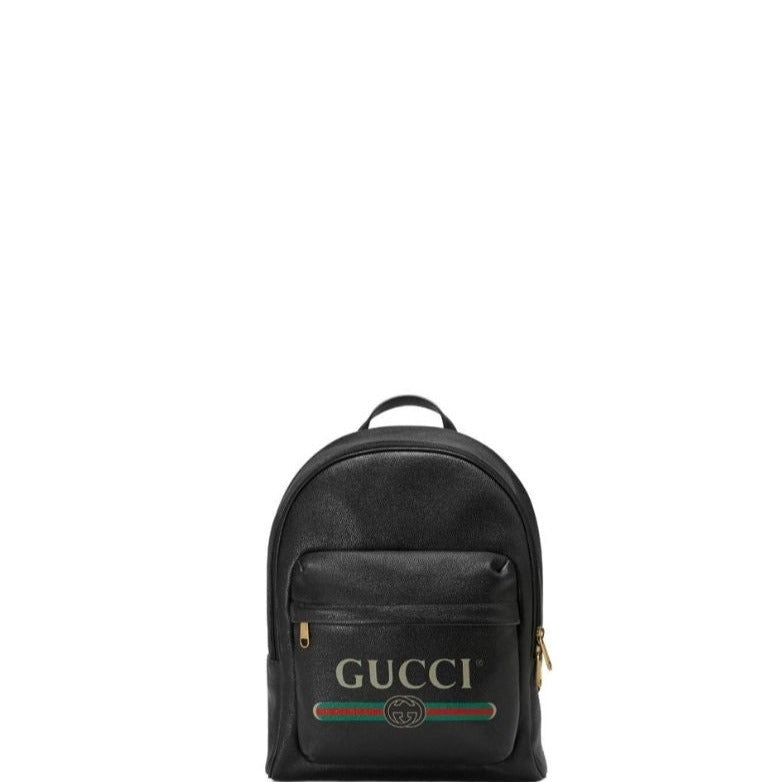 Sneakerhill - Print leather backpack Black - sneakerhillcom