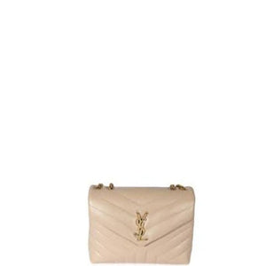 Sneakerhill - Small Loulou Shoulder Bag Beige - sneakerhillcom