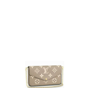 Sneakerhill - Pochette Felicie Monogram Empreinte Beige Cream - sneakerhillcom