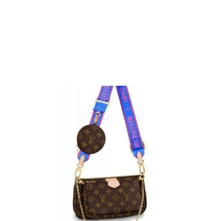 Sneakerhill - Monogram Multi Pochette Crossbody Bag - sneakerhillcom