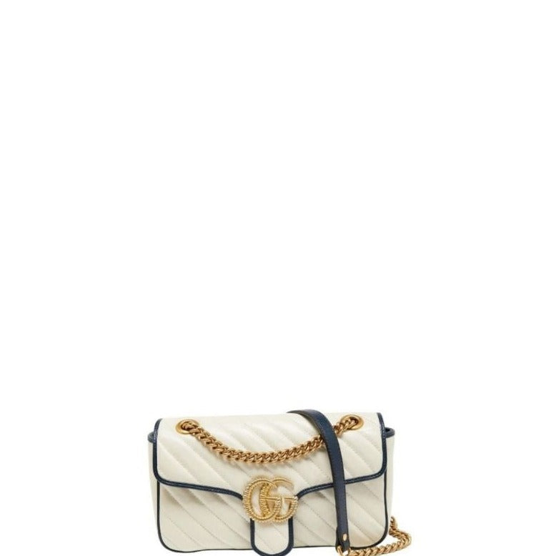 Sneakerhill - Marmont Shoulder Bag White/Blue - sneakerhillcom