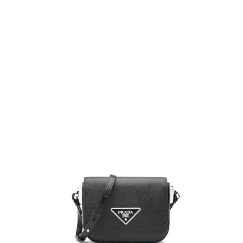 Sneakerhill - Saffiano Identity Shoulder Bag Black - sneakerhillcom