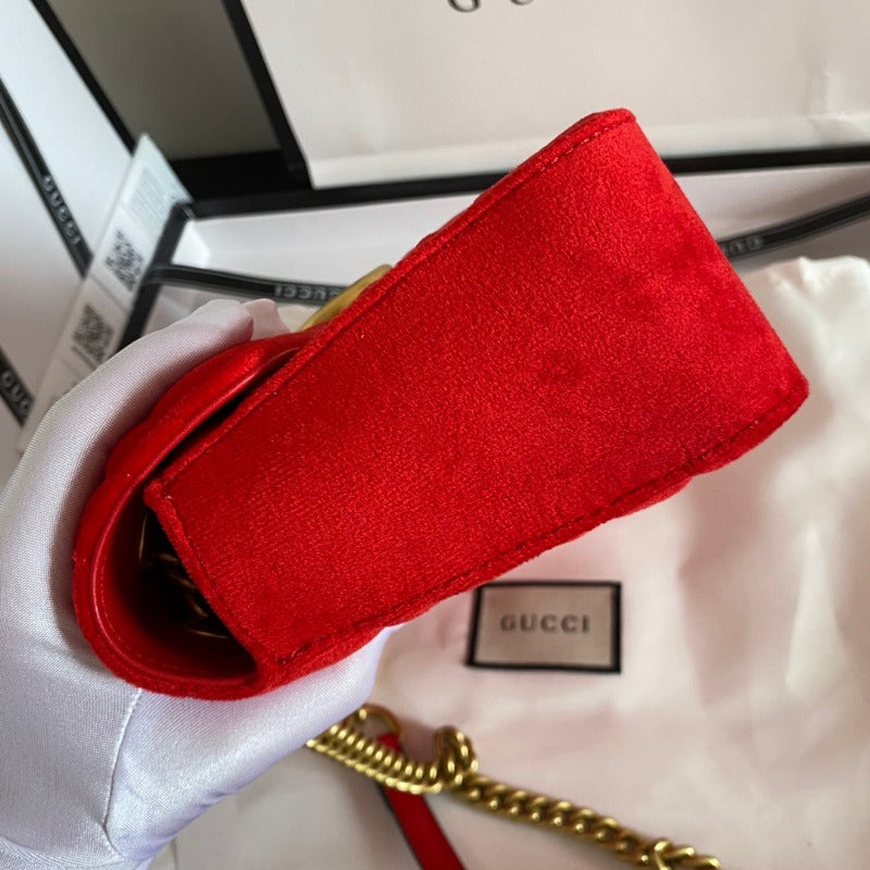 Sneakerhill - Marmont Shoulder Bag Red Velvet - sneakerhillcom