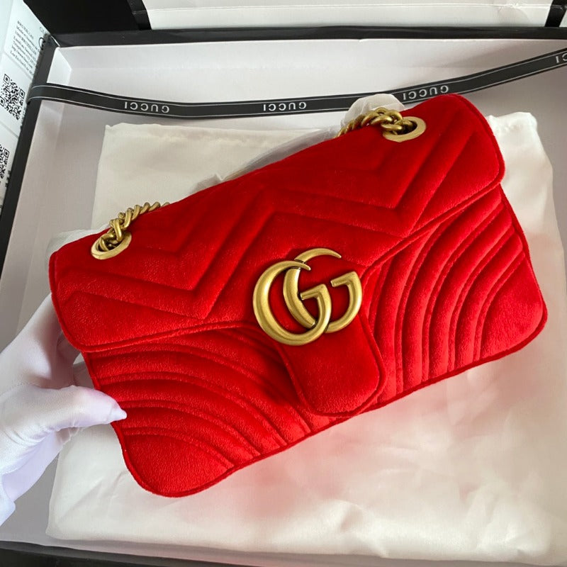 Sneakerhill - Marmont Shoulder Bag Red Velvet - sneakerhillcom