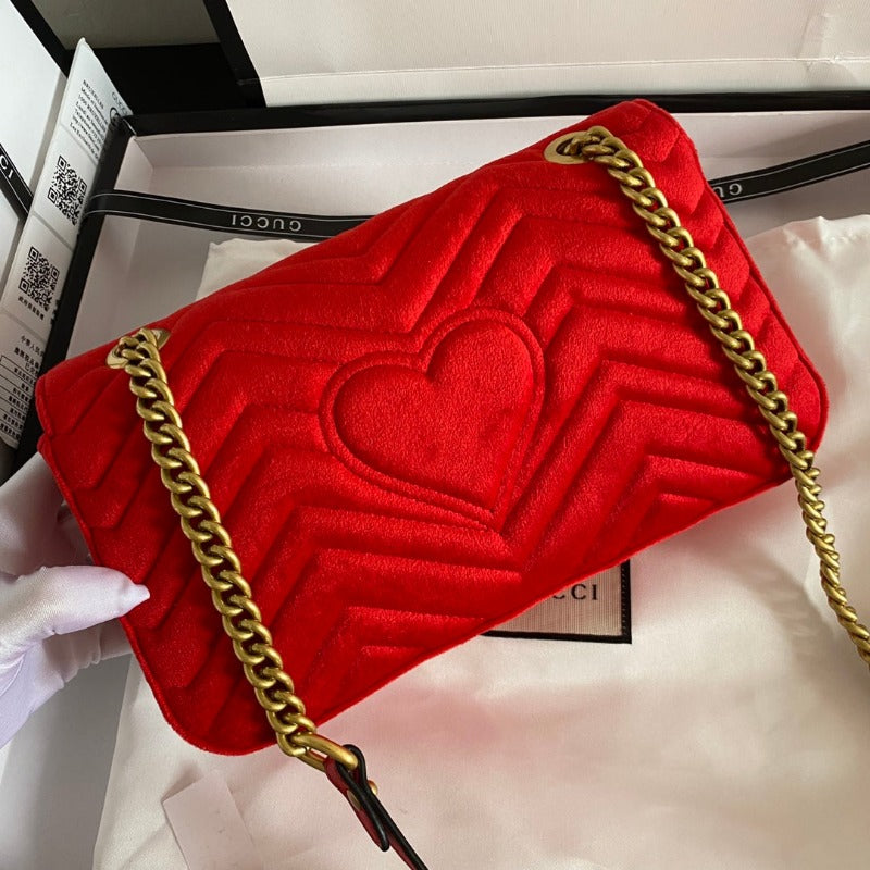 Sneakerhill - Marmont Shoulder Bag Red Velvet - sneakerhillcom