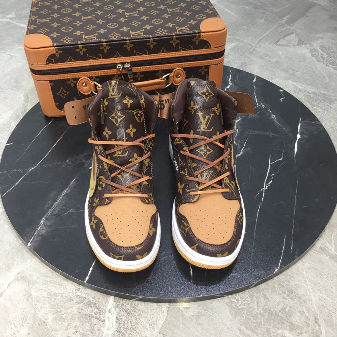 Custom Air Jordan 1 x LV Logo sneakerhypes