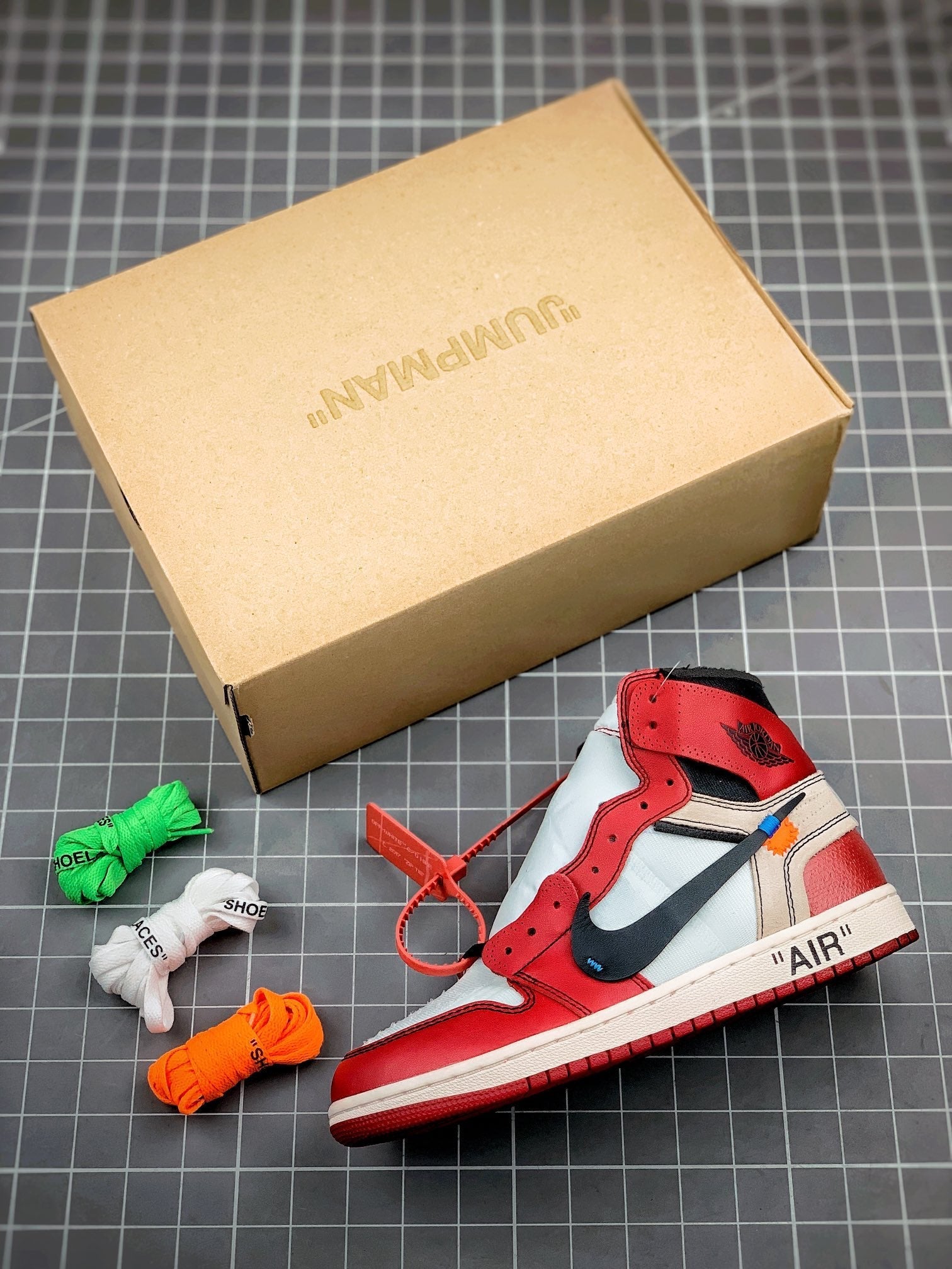 Custom Air Jordan 1 Retro High Off-White Chicago - AA3834-101 sneakerhypes