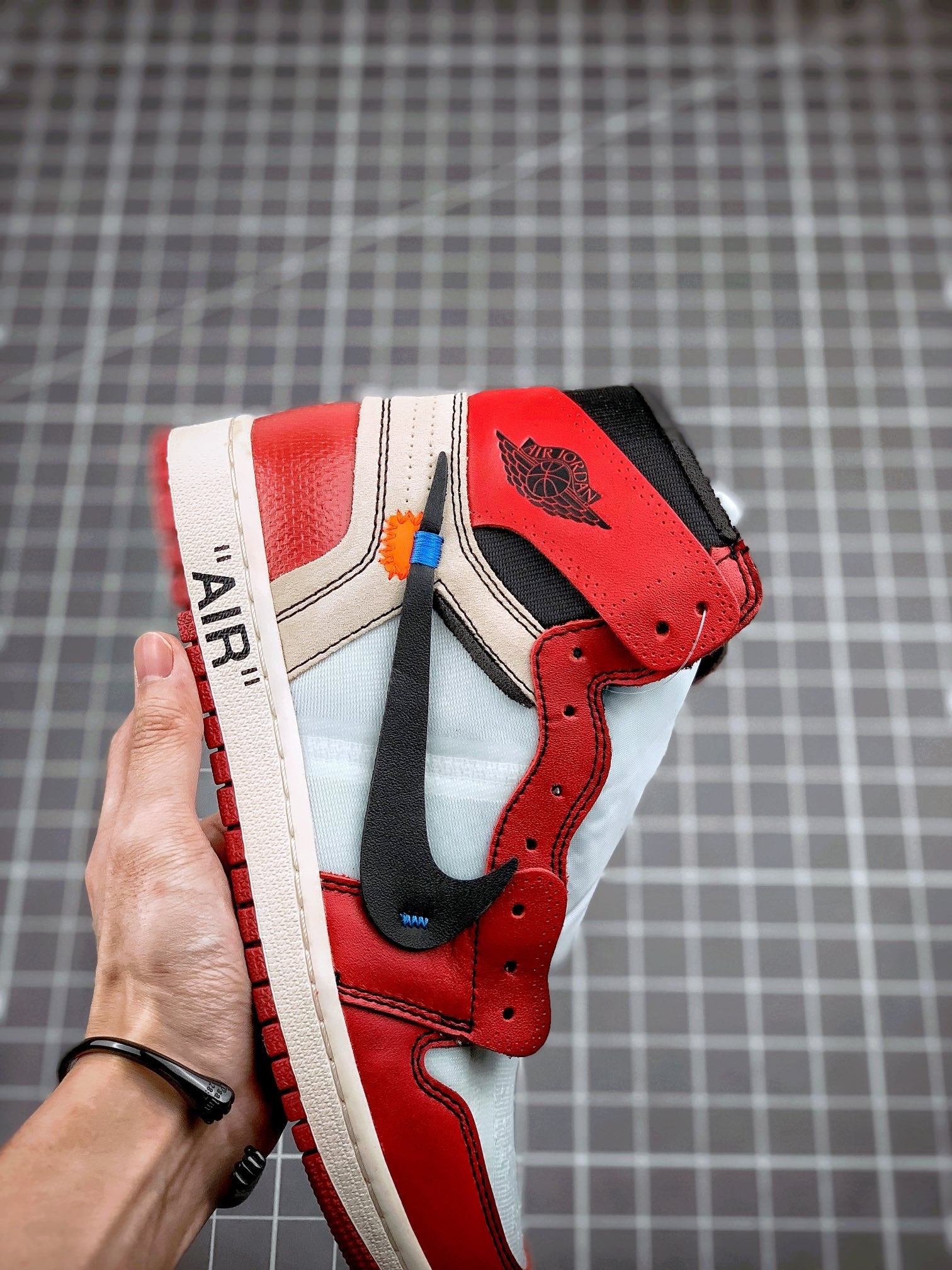 Custom Air Jordan 1 Retro High Off-White Chicago - AA3834-101 sneakerhypes