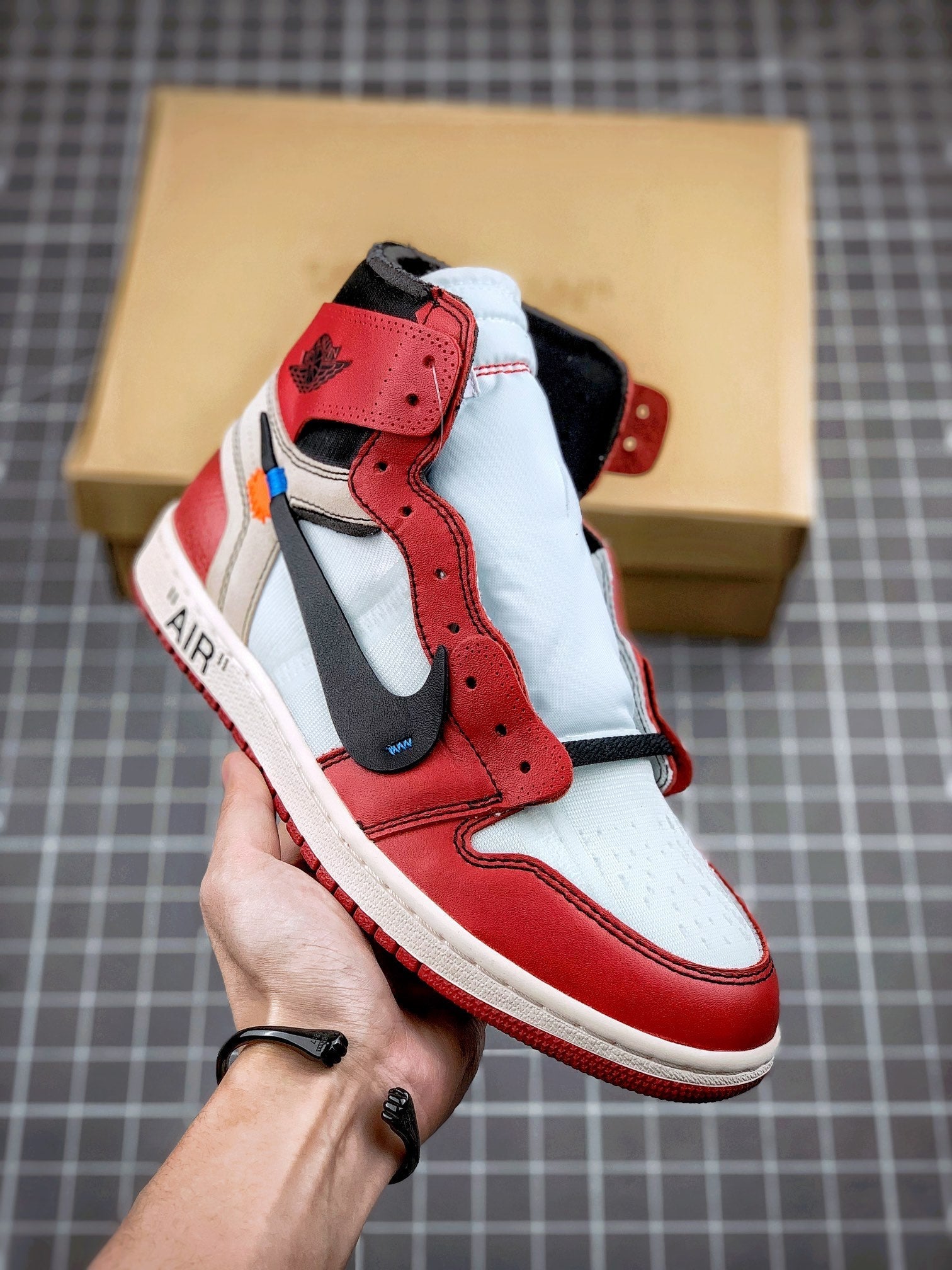 Custom Air Jordan 1 Retro High Off-White Chicago - AA3834-101 sneakerhypes