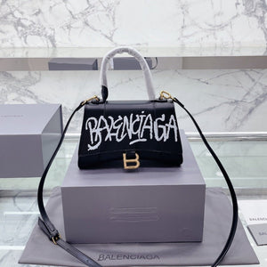 Sneakerhill - Hourglass Graffiti Bag Black - sneakerhillcom