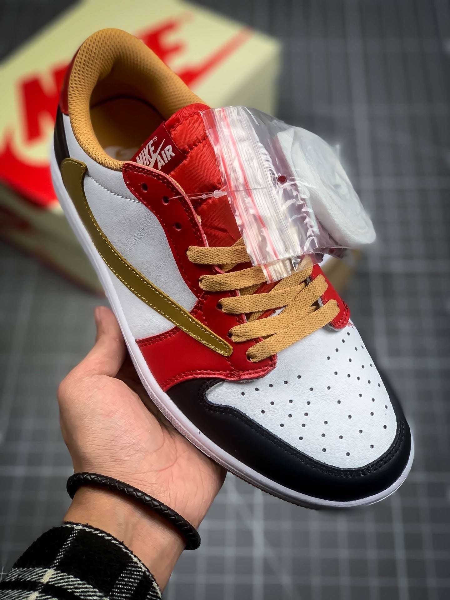 Custom Travis Scott x Air Jordan 1 Reverse Mocha sneakerhypes