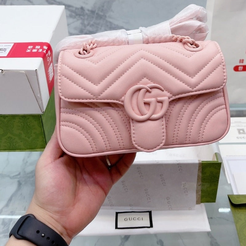 Sneakerhill - Marmont Shoulder Bag Ultra Pink - sneakerhillcom