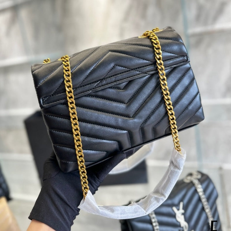 Sneakerhill - Small Loulou Shoulder Bag Black - sneakerhillcom