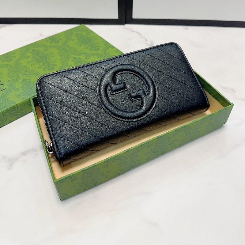 Sneakerhill - Unisex Blondie Zip Around Wallet Black - sneakerhillcom