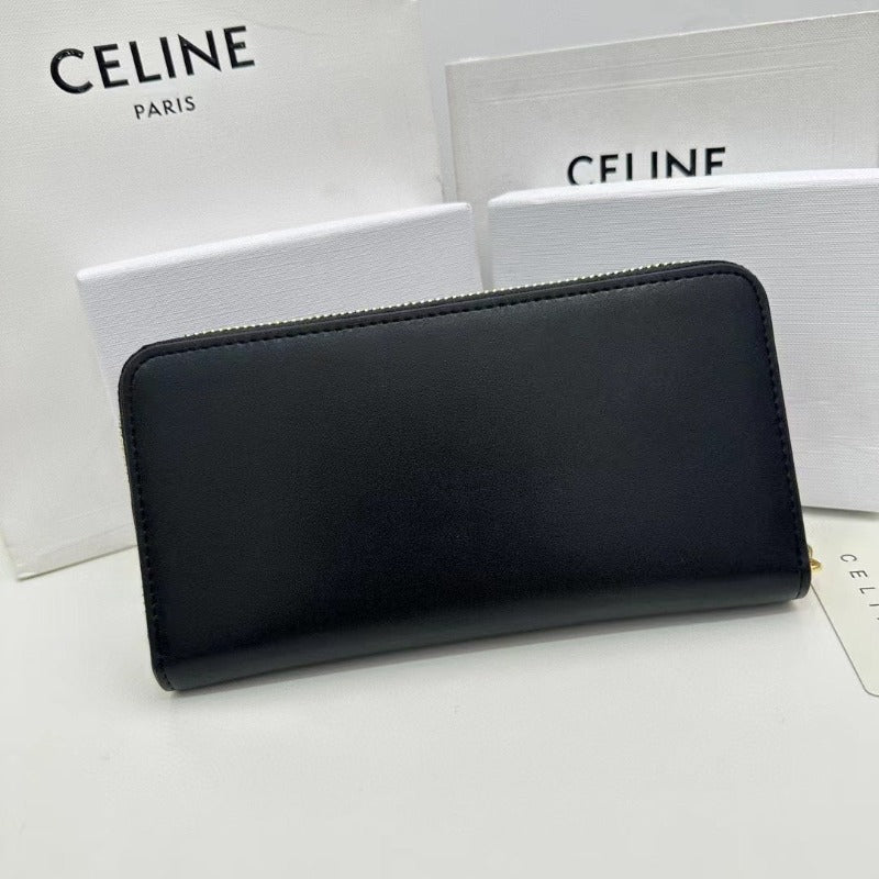 Sneakerhill - Triomphe Logo Long Wallet Black - sneakerhillcom