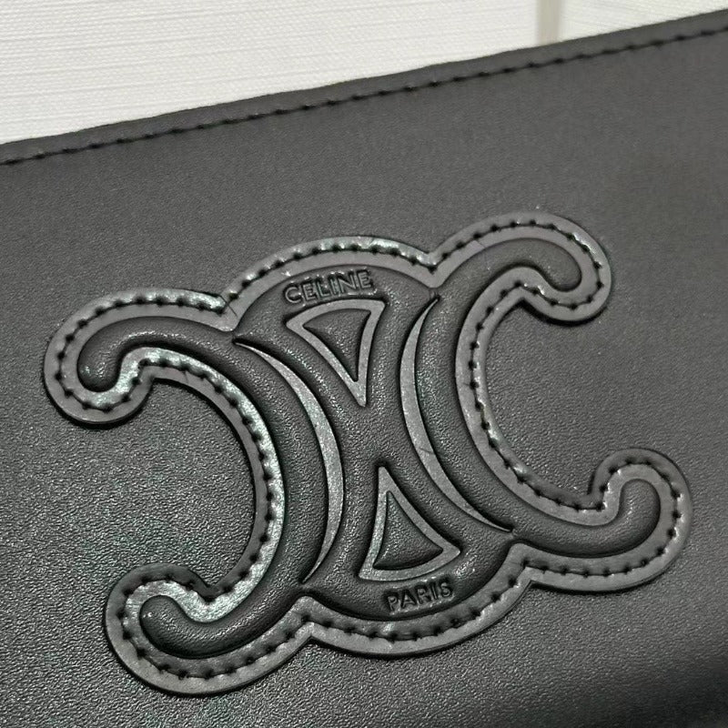 Sneakerhill - Triomphe Logo Long Wallet Black - sneakerhillcom