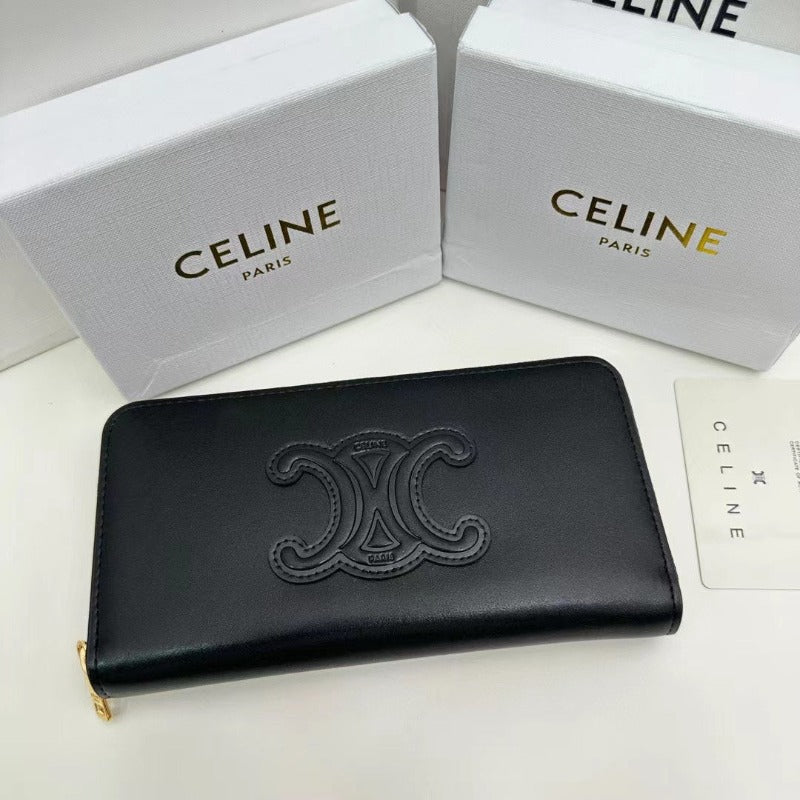 Sneakerhill - Triomphe Logo Long Wallet Black - sneakerhillcom