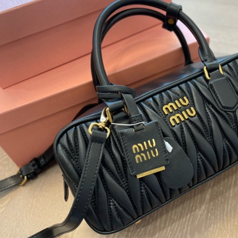 Sneakerhill - Matelasse Crossbody Bag  Black - sneakerhillcom