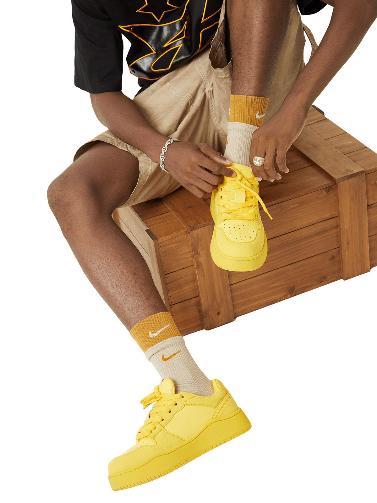 Sneakerhill Chunky Sole Street Rap Sneakers - sneakerhillcom