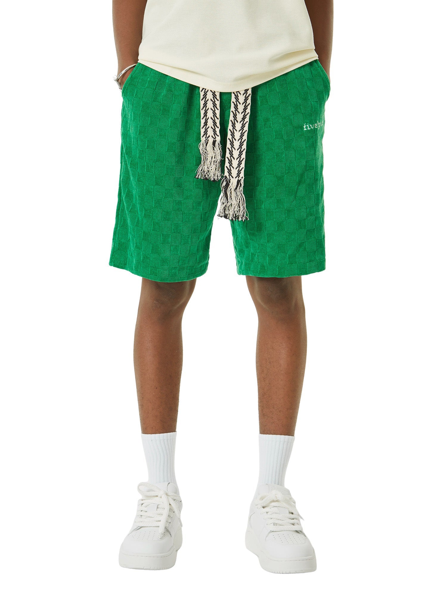 Sneakerhill Embroidered Corduroy Shorts -1181