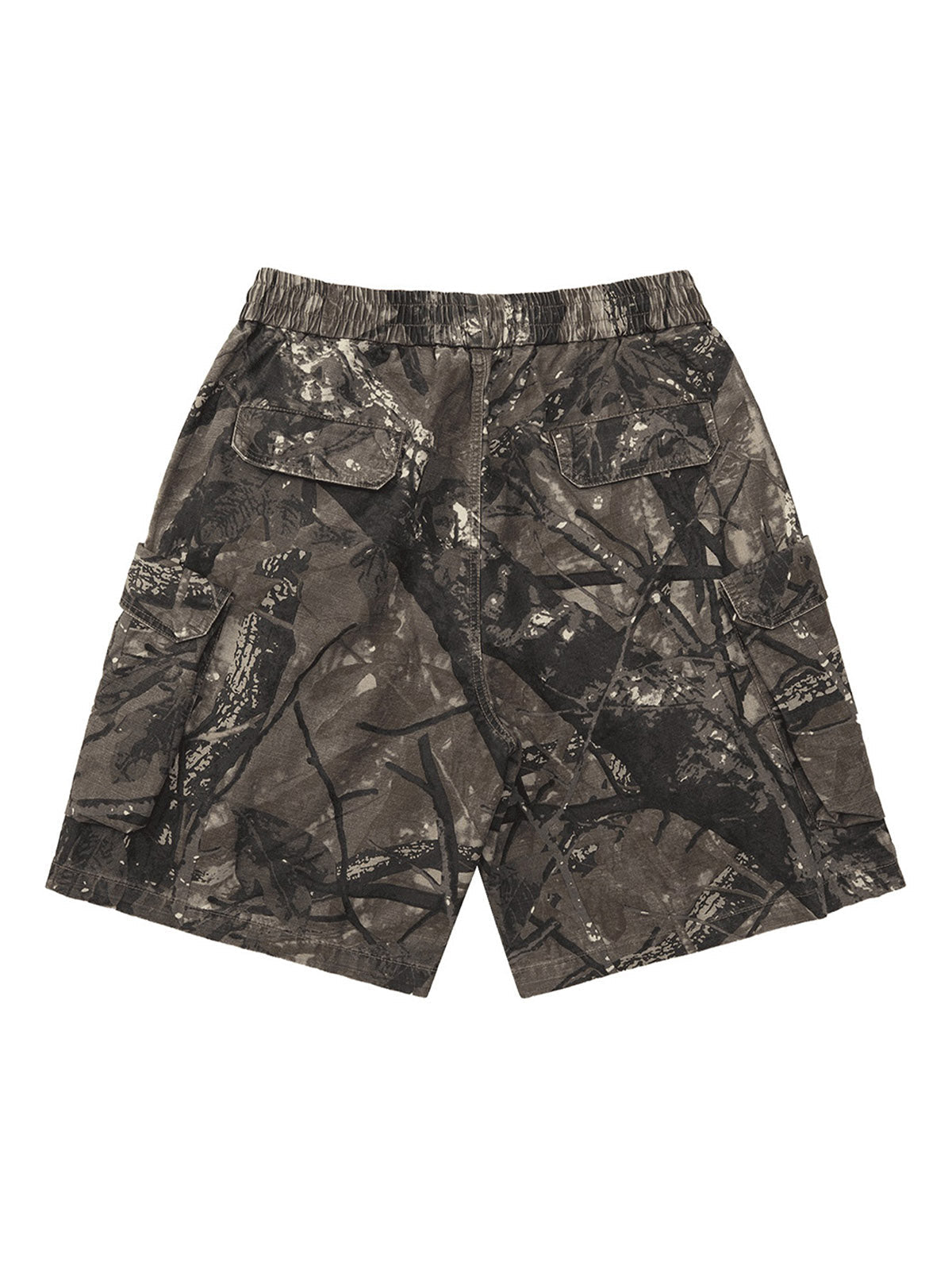 Sneakerhill Fallen Leaf Camouflage Pocket Workwear Shorts - 2050 SP2406042CVS