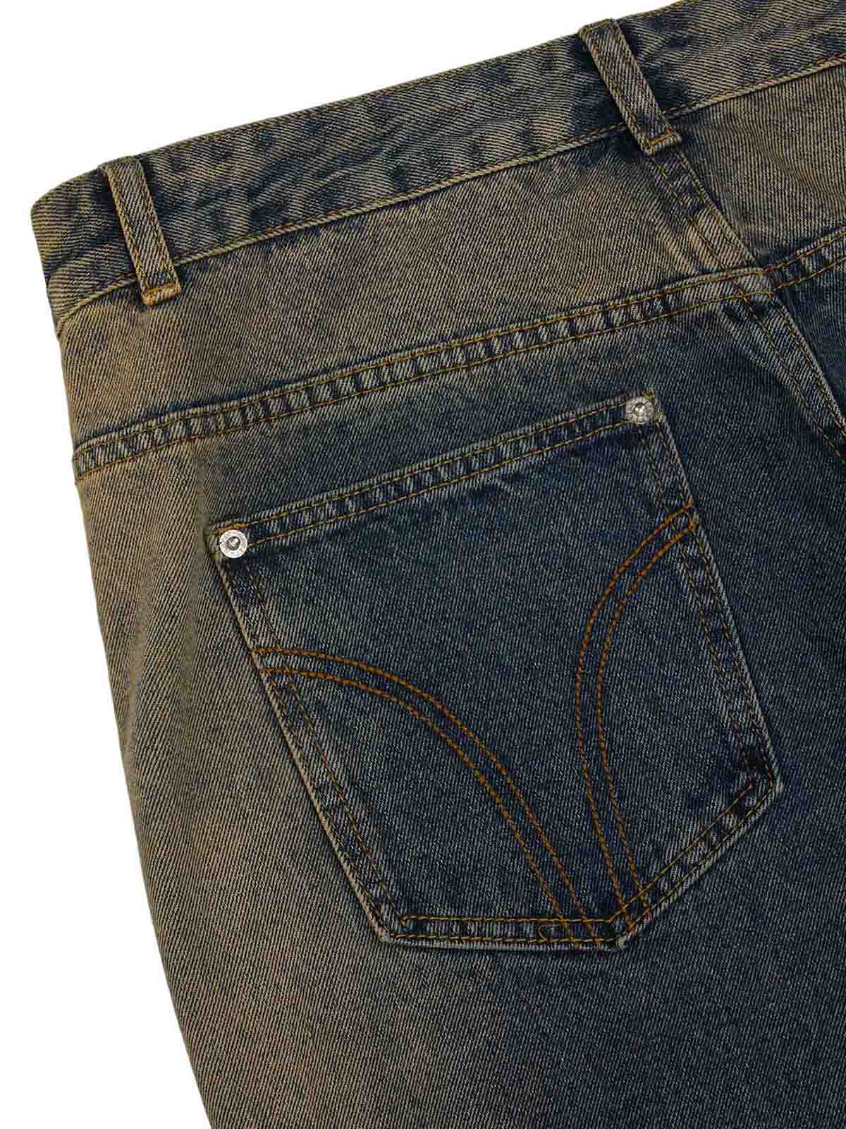 Sneakerhill Multi-pocket Zipper Design Washed Hip-Hop Jeans - 2112 - sneakerhillcom