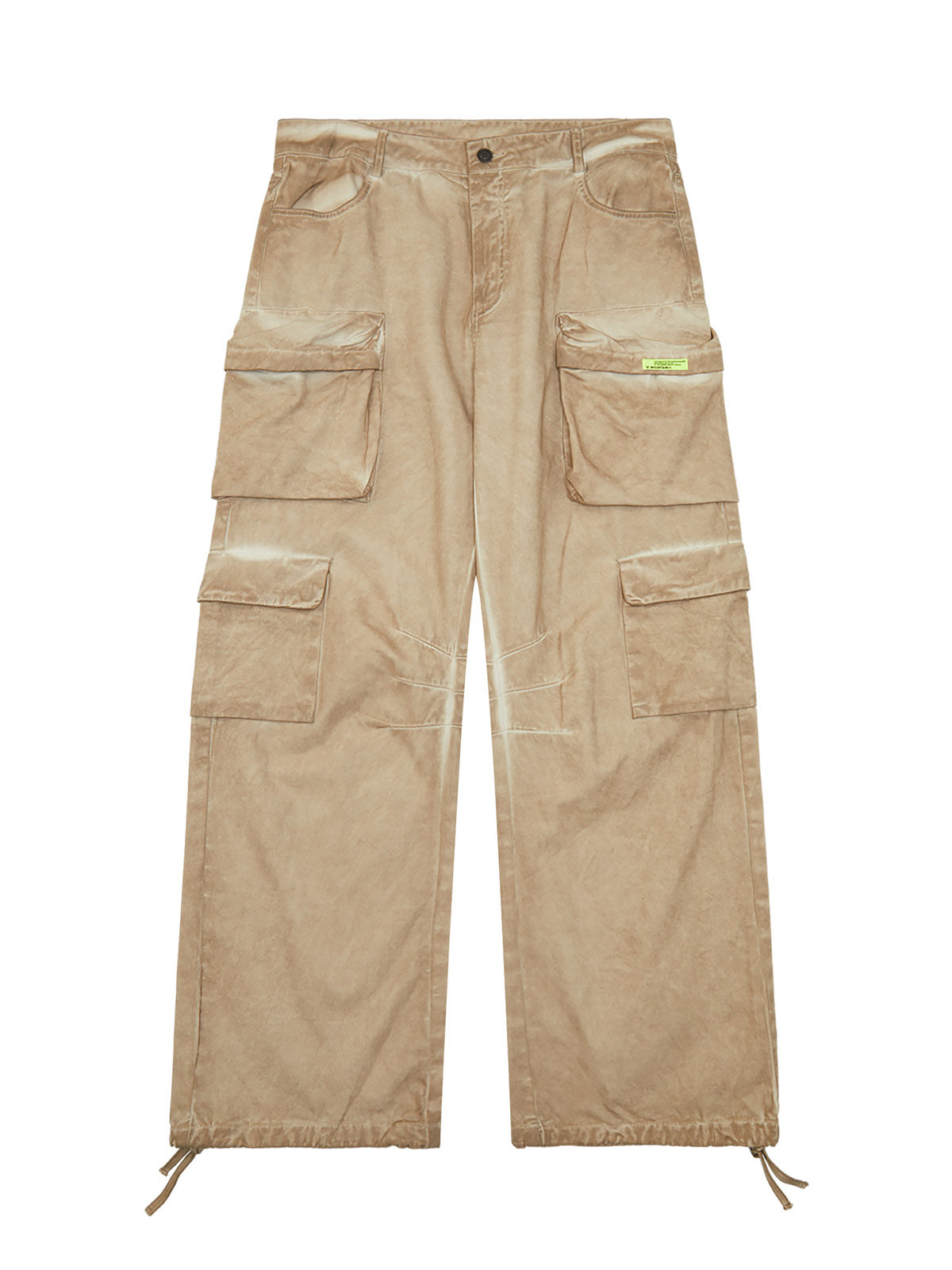 Sneakerhill Vintage Wasteland Style Multi Pocket Work Pants SP240605OFPI