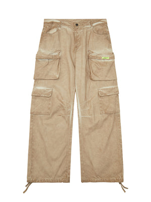 Sneakerhill Vintage Wasteland Style Multi Pocket Work Pants