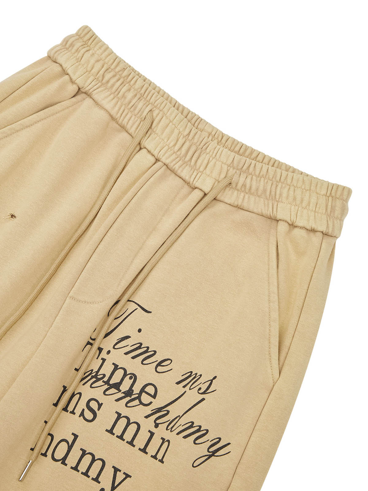 Sneakerhill Cut Hole Angel Drawing Letter Pants