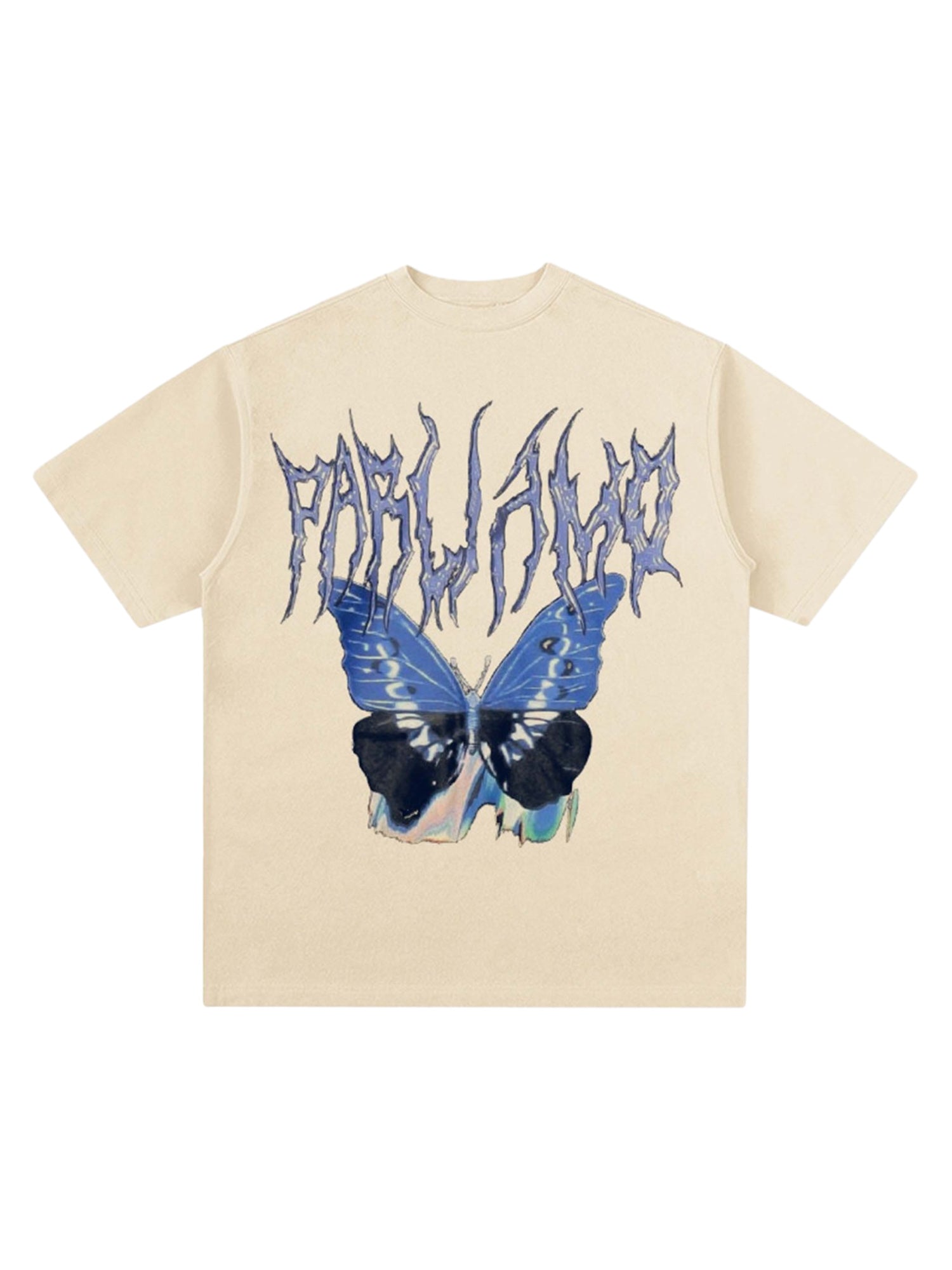 Sneakerhill Vintage Butterfly Print Loose T-shirt SP230817YW0J