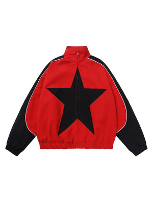 Sneakerhill Pentagram Embroidered Jacket - 1638 - sneakerhillcom