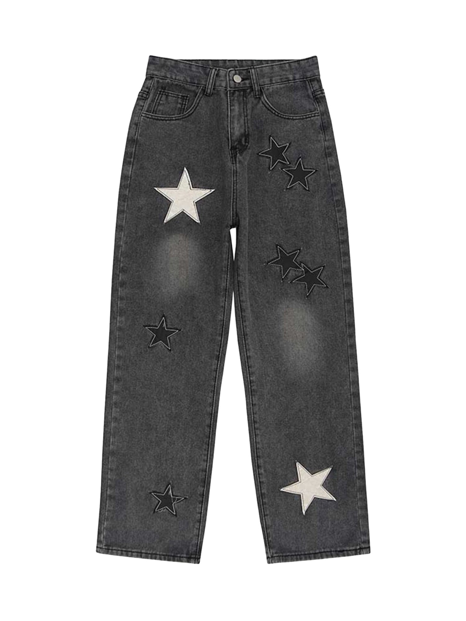 Sneakerhill Star Patch Embroidery Jeans SP230614FINO