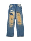 Sneakerhill High Street Washed Spray Paint Ripped Jeans - sneakerhillcom