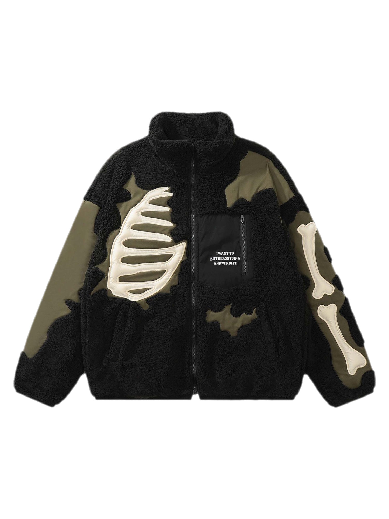 Sneakerhill Street Retro Skull Loose Lambswool Jacket - 1927 SP231120LEAO