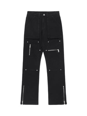 Sneakerhill High Street Zipper Patchwork Pocket Denim Pants SP230224VF94