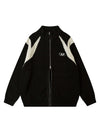 Sneakerhill Color Block Zipper Cardigan Sweater-1509 SP221226QUSY