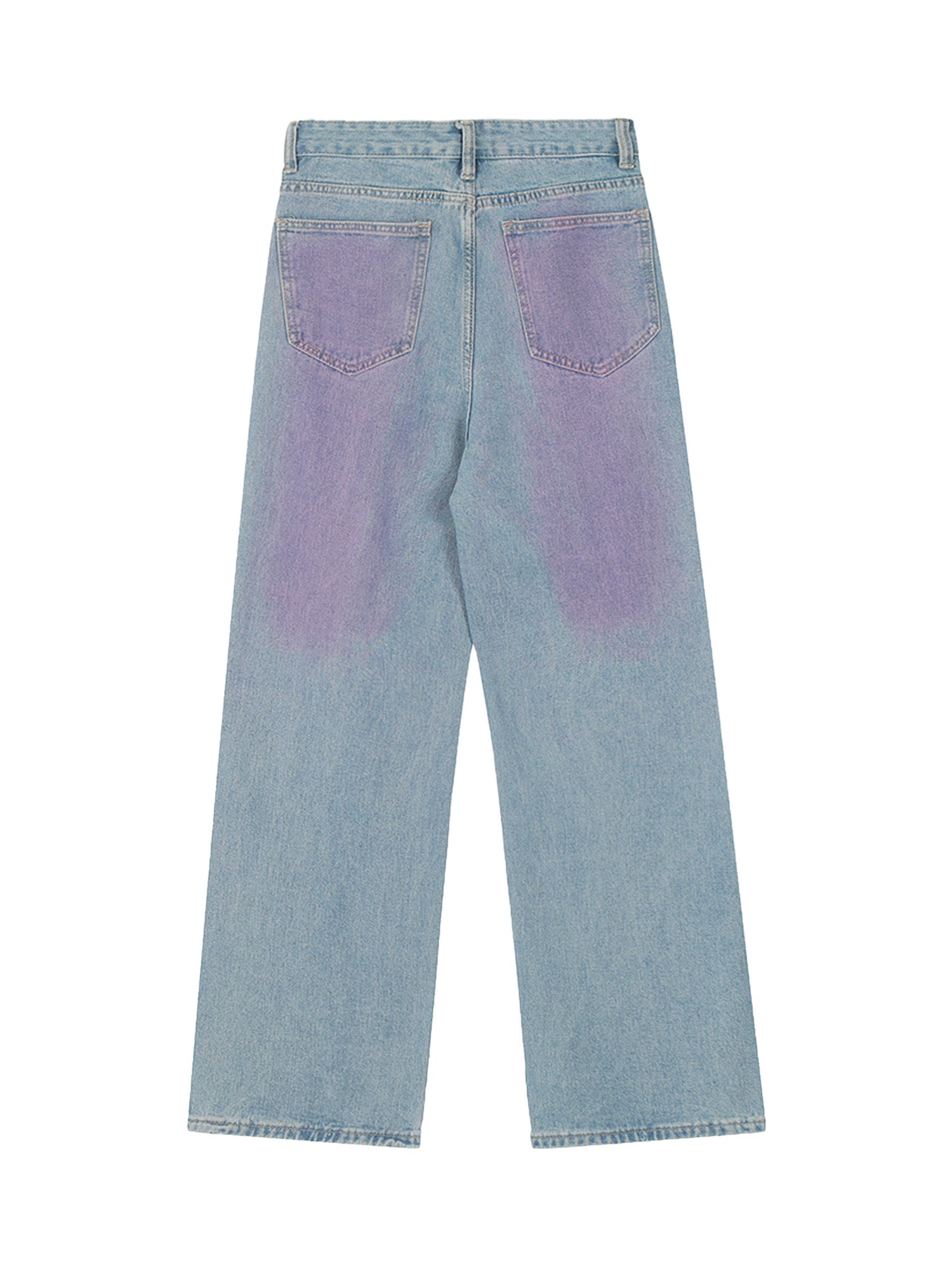 Sneakerhill American Retro Spray-painted Star Embroidered Jeans - sneakerhillcom